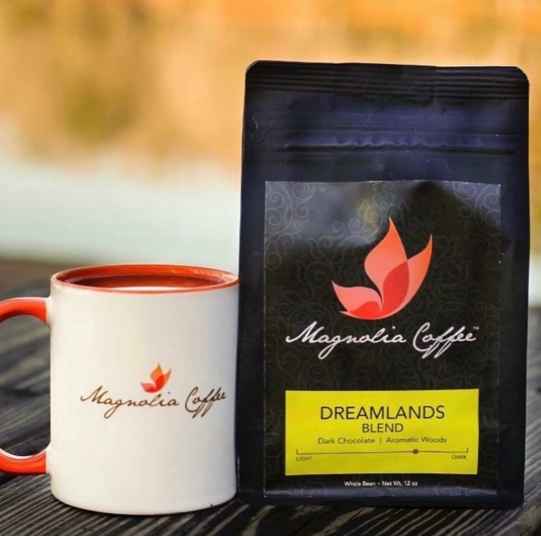 Dreamlands Blend - Rated Top 10 Darker Roasts in the nation! Also delicious as espresso.